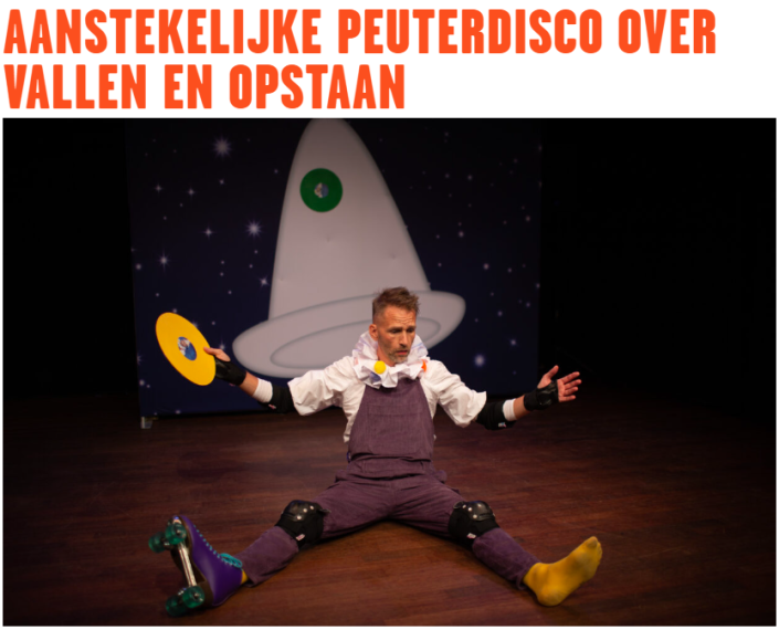 Theaterkrant: Aanstekelijke peuterdisco over vallen en opstaan