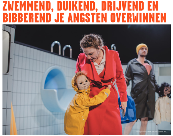 Theaterkrant: Zwemmend, duikend, drijvend en bibberend je angsten overwinnen