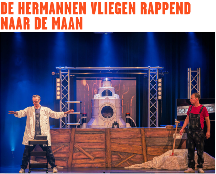 Theaterkrant: De Hermannen vliegen rappend naar de maan