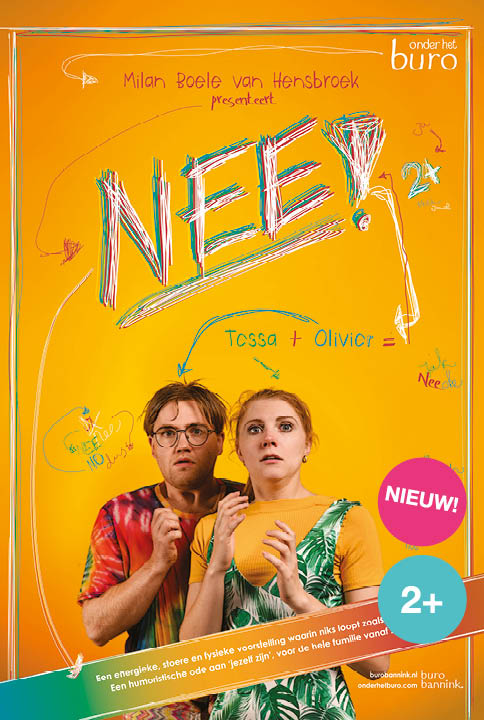 NEE is een jeugdtheater voorstelling van Onder het Buro i.s.m. Tessa Friedrich, Olivier van Klaarbergen en Milan Boele van Hensbroek