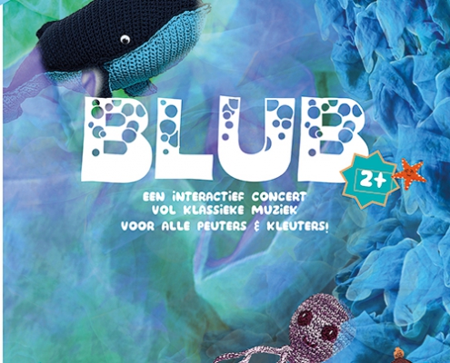 Flyer Blub door Krulmuziek, klassiek concert voor peuters en kleuters